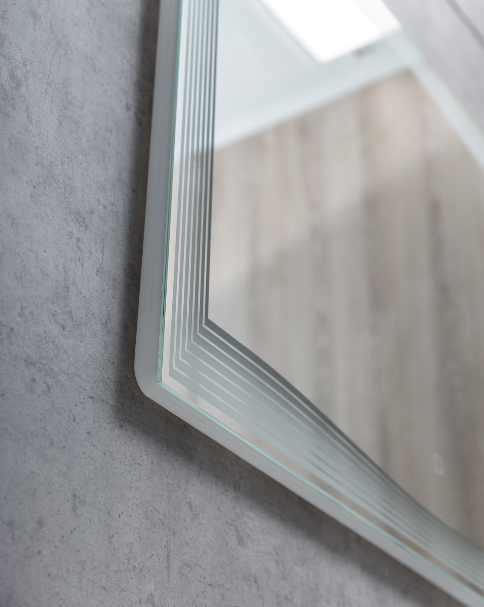 Зеркало с встроенным светильником и сенсорным выключателем BelBagno SPC-LNS-800-800-LED-TCH  - Вид №2