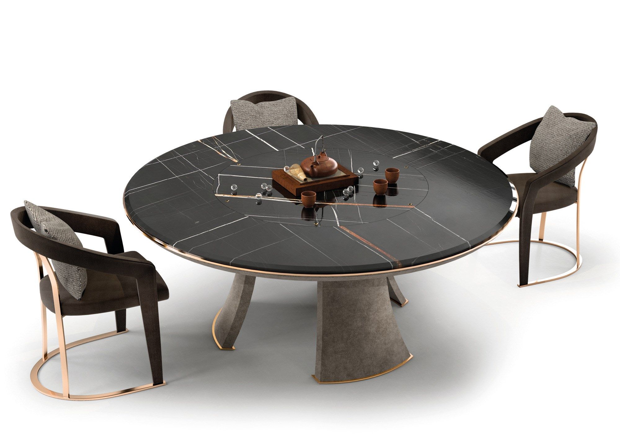 Кожаный мягкий стул Longhi Loveluxe ARCH-00064050 - Вид №10