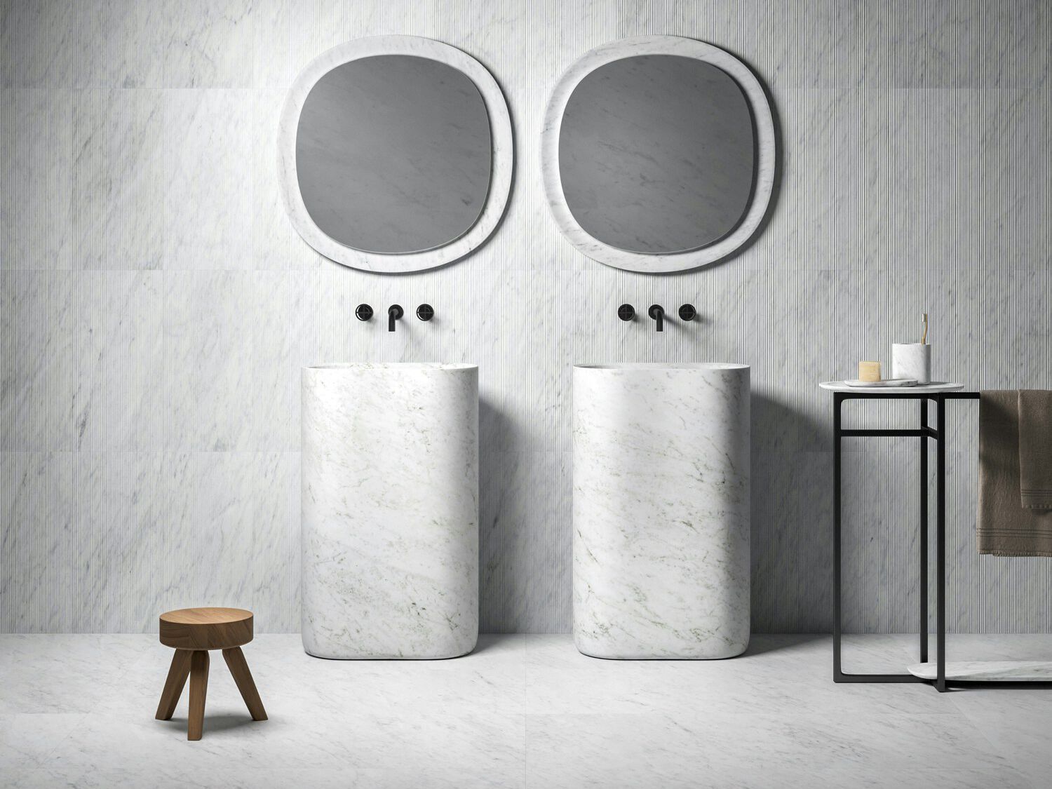 Отдельно стоящая мраморная раковина Salvatori душа ARCH-00026004