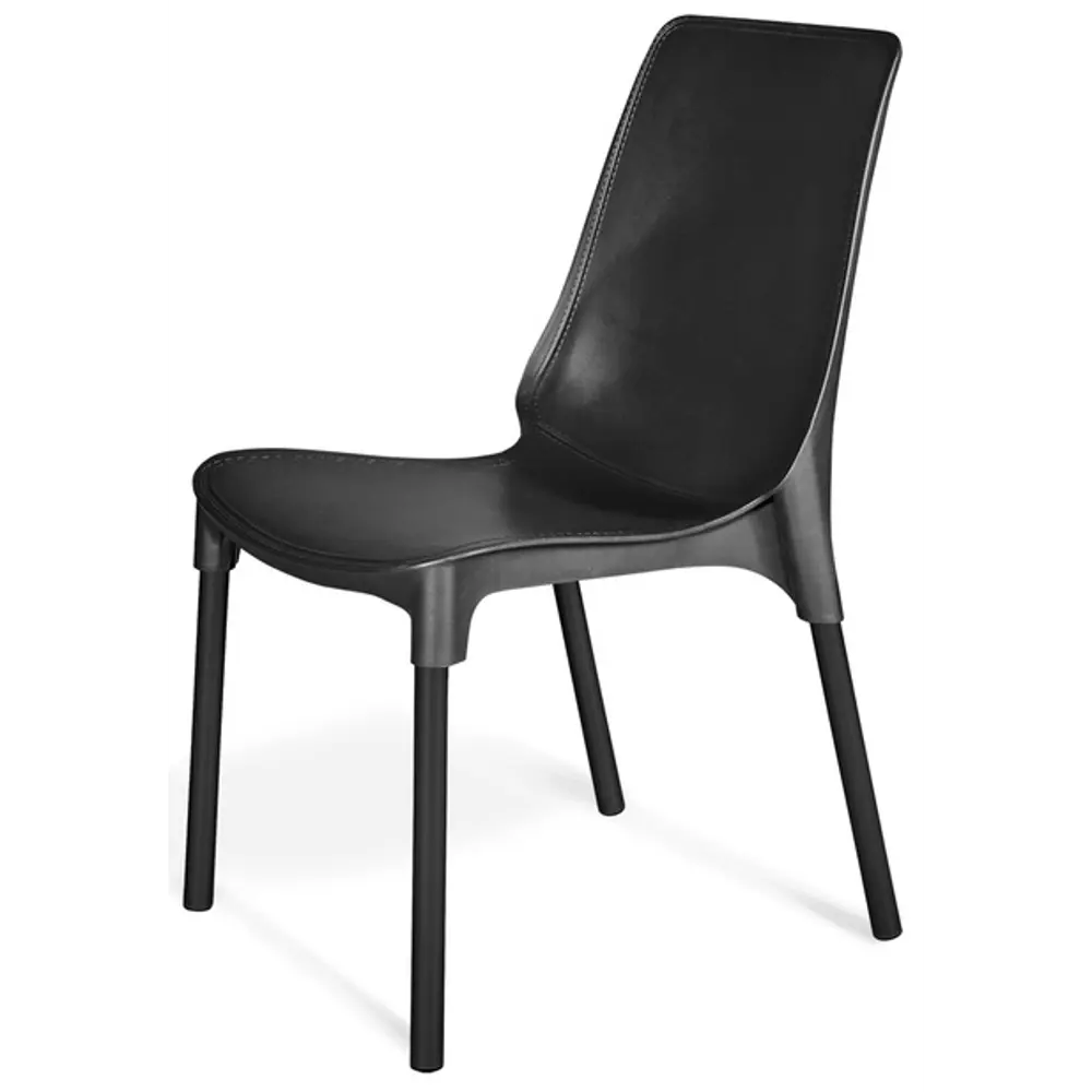 Стул садовый Sheffilton SHT-ST75/S424 47x56x85 см пластик/металл черный Пластиковый стул STLM-2007686