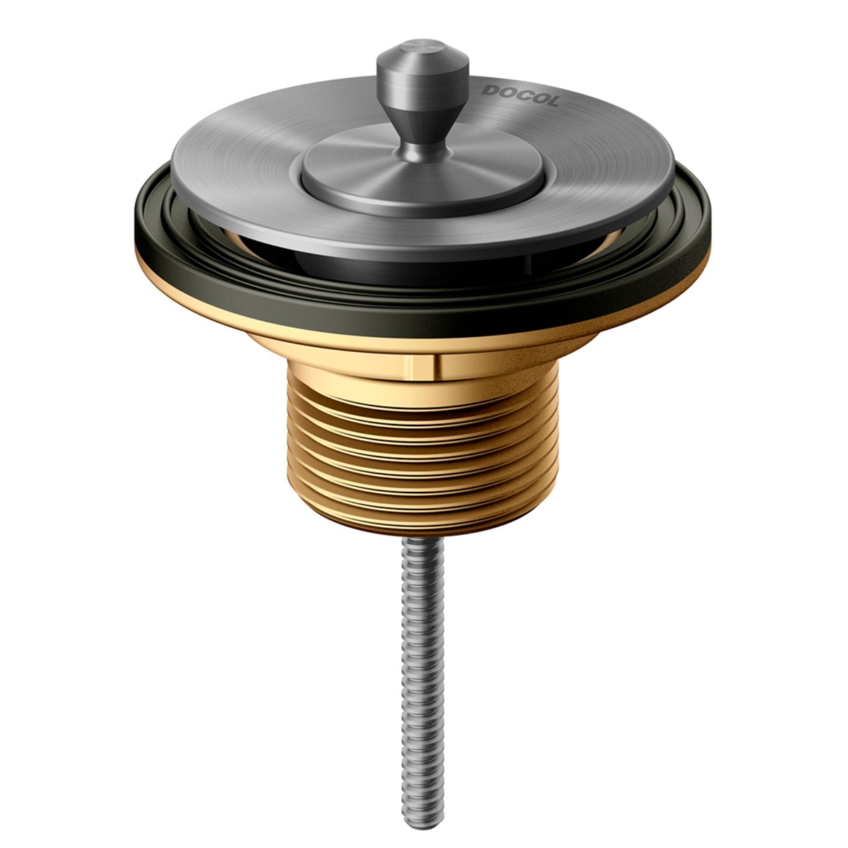 00486370 универсальный арт с колпачком из матового графитового металла Docol VÁLVULA DE SAÍDA D'ÁGUA 