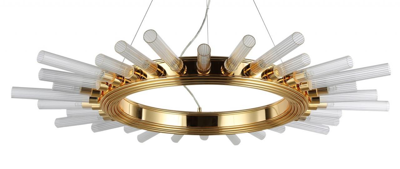 Подвесная люстра Crystal Lux Fair SP15 Gold D1000 золото CRYSTAL LUX ДИЗАЙНЕРСКИЕ, FAIR 220844 Золотой  - Вид №1