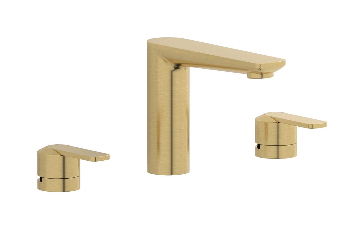 Смеситель для раковины с 3 отверстиями для пола с автоматическим сливом IB C-67 ARCH-00085154 - Вид №9