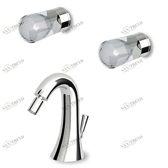 ZNU689 - R99503 Смеситель для биде со встроенным изливом и сливом 1 1/4 дюйма. Zucchetti Nude 