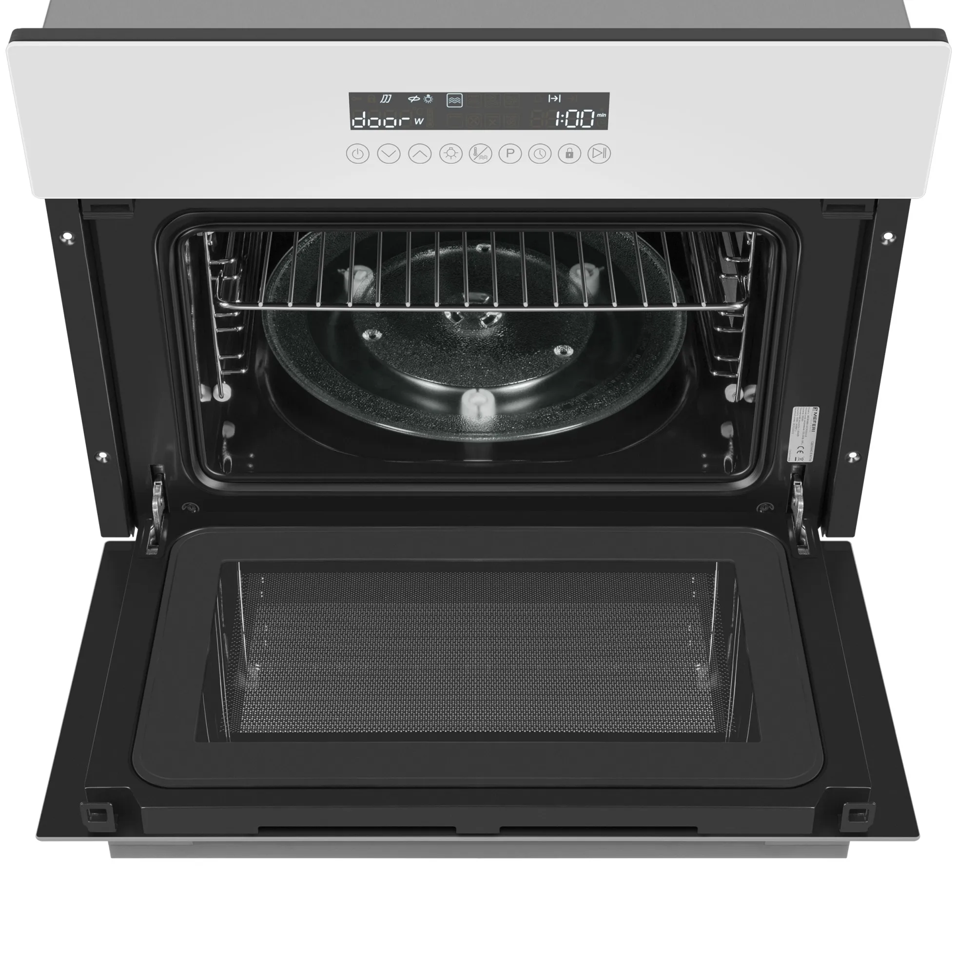 9168822 Электрический духовой шкаф Meferi MEO608WH MICROWAVE белый STDN-0039776 - Вид №5