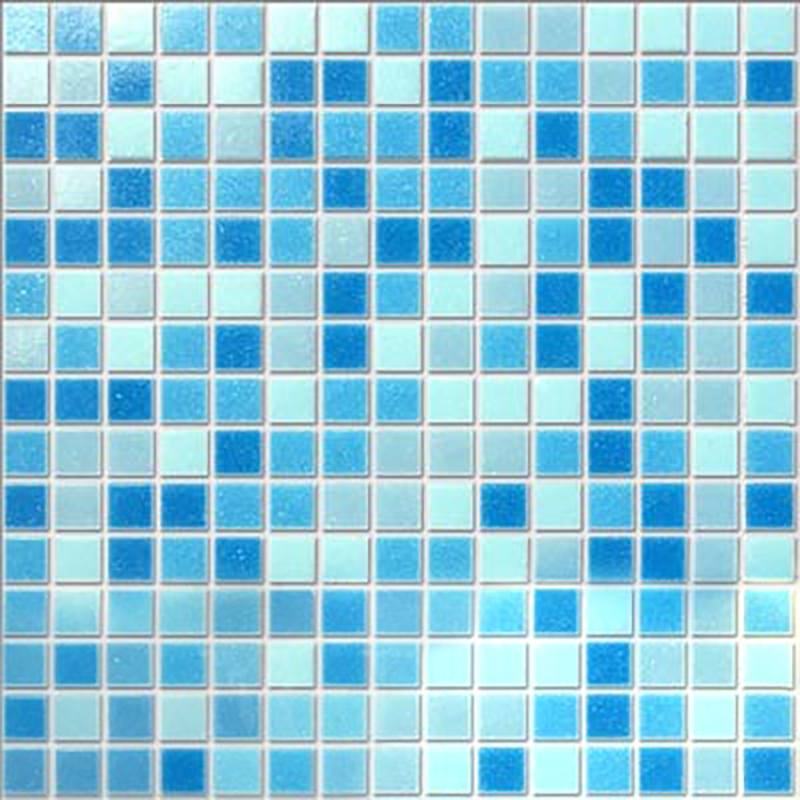 Панель ПВХ 0,3 мозаика Микс голубой STELLA Бюджет STSR-691