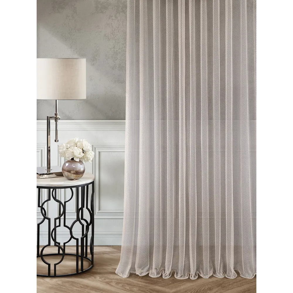 Тюль Santreyd Leopar кремовый - элегантная сетка для штор 89390571 STLM-1366391 - Вид №1