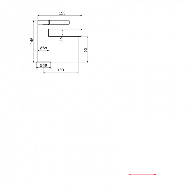 74510743 PREMIUM Inox Умывальник смеситель Нержавеющая сталь GRB MIXERS AXIS - Вид №1