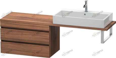 DS532907979 DuraStyle Шкафчик для компактной консоли Орех натуральный, декор Duravit