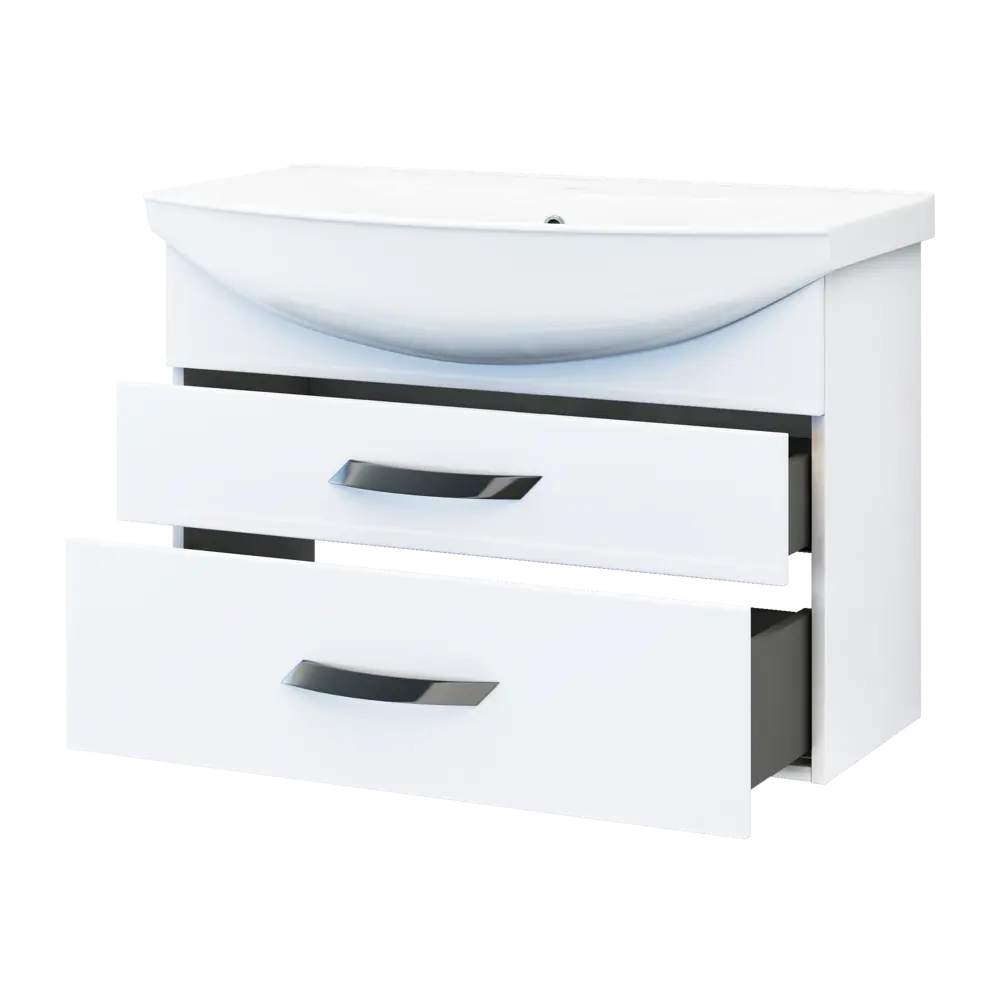 Тумба под раковину Vigo Moss подвесная 85 см, цвет белый STLM-2039098 - Вид №2