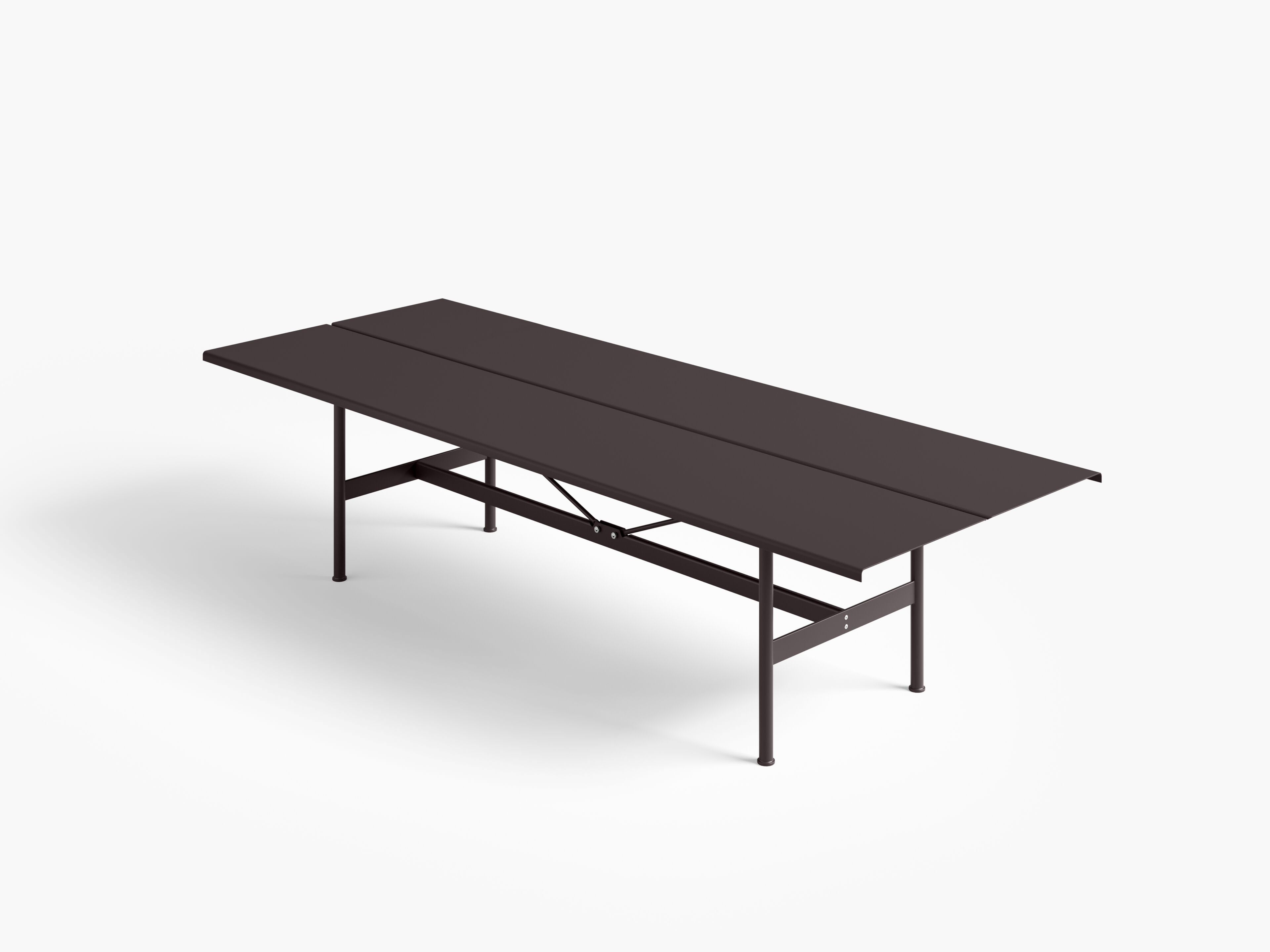 Прямоугольный стальной стол Desalto цинк ARCH-00046723 - Вид №1