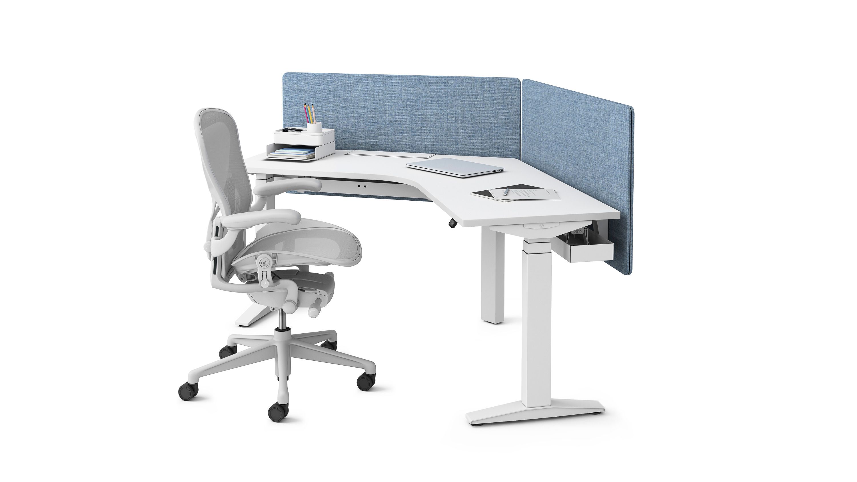 5-спицевое вращающееся офисное кресло с колесами Herman Miller Aeron ARCH-00152986 - Вид №48