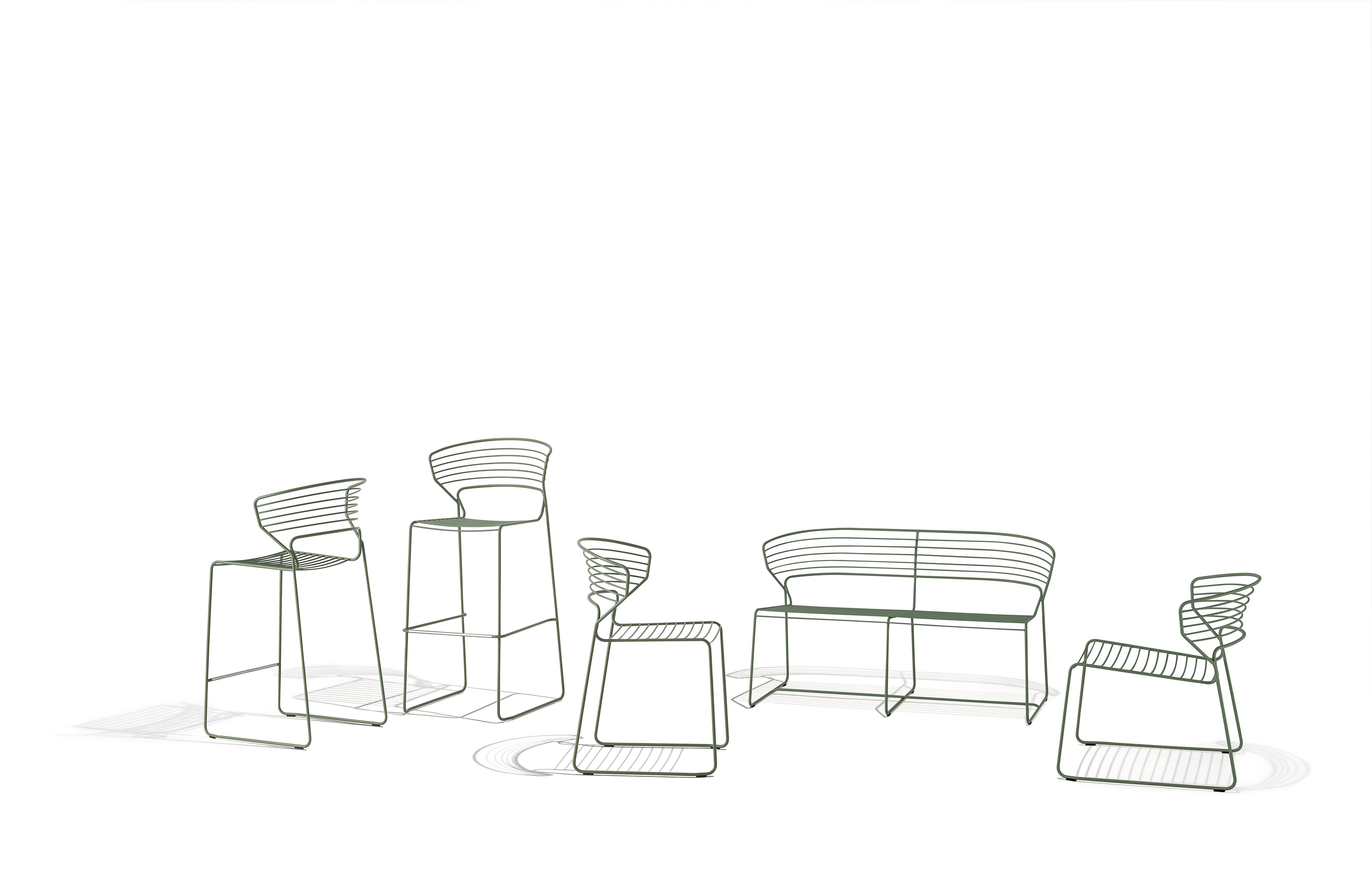 Штабелируемый стальной стул Desalto Koki Wire ARCH-00022153 - Вид №11