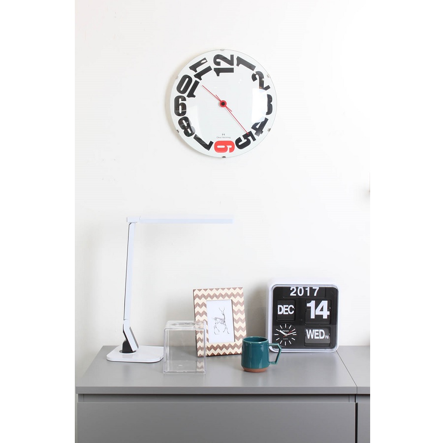 Настенные часы Vitri, Ø37 см, белые, W370DG20WR Oliver Hemming  - Вид №1