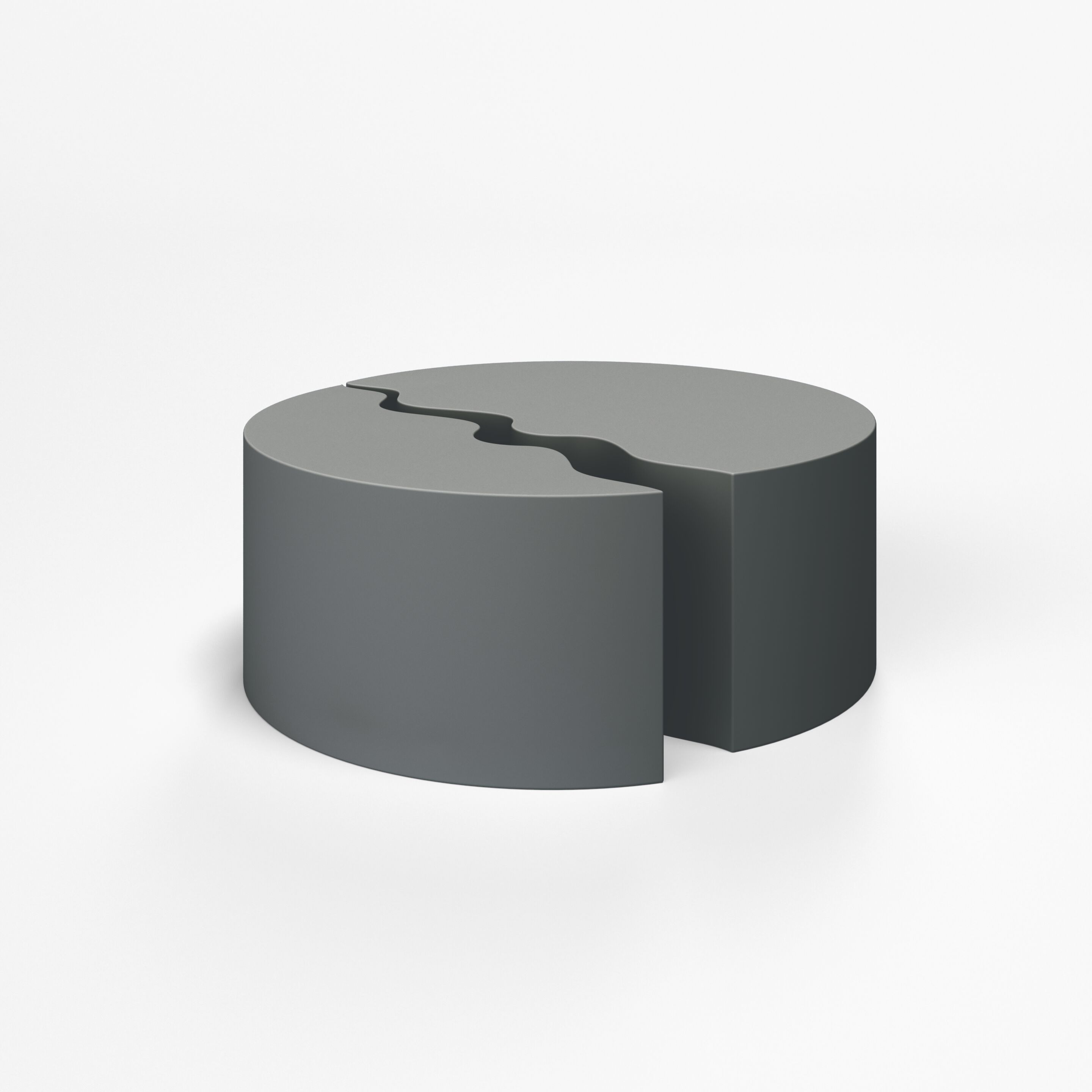 Круглый модульный пуф с пенопластовым покрытием SIXINCH DUAL ARCH-00096567 - Вид №5