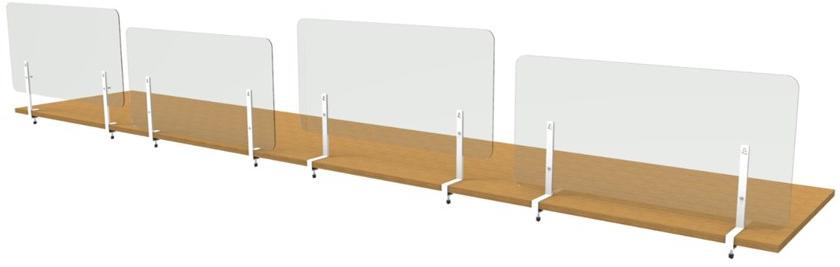 Steelbox by Metalway Скамья pmma parafiato барьер с зажимами Zen protect sun-id-1431804 - Вид №1