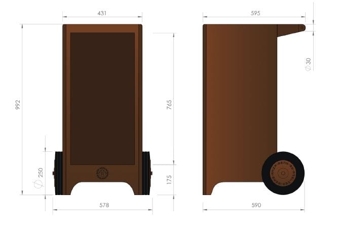 Стальной держатель журнала Corten™ RB73 KER ARCH-00123352 - Вид №8