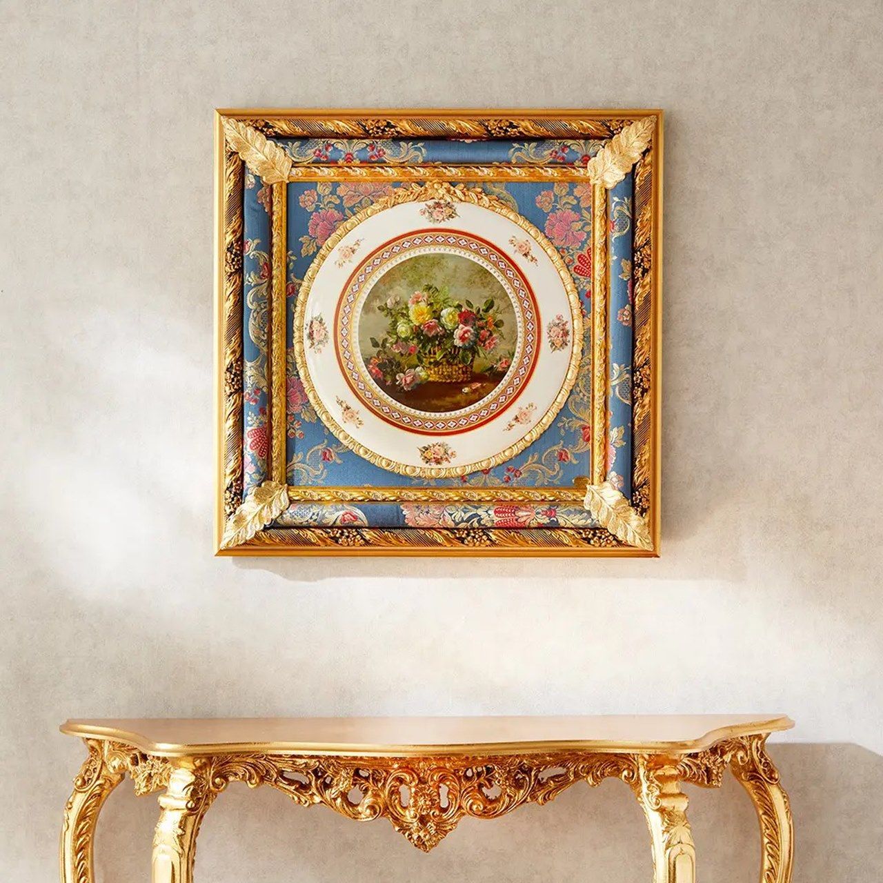 Картина с украшенной фарфоровой пластиной Italia Cornici T440 ARCH-00012278