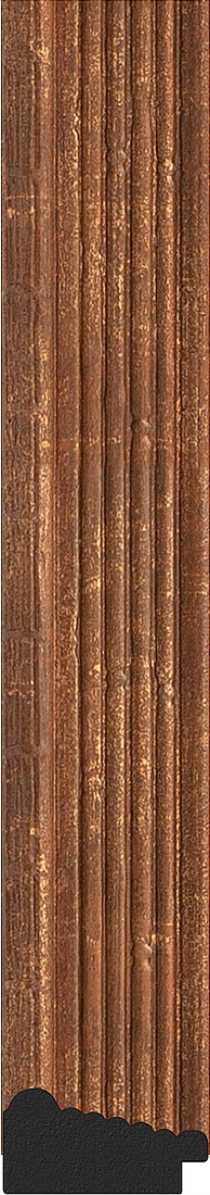 BY 3962 Зеркало в багетной раме - сухой тростник 51 mm EVOFORM Octagon - Вид №3