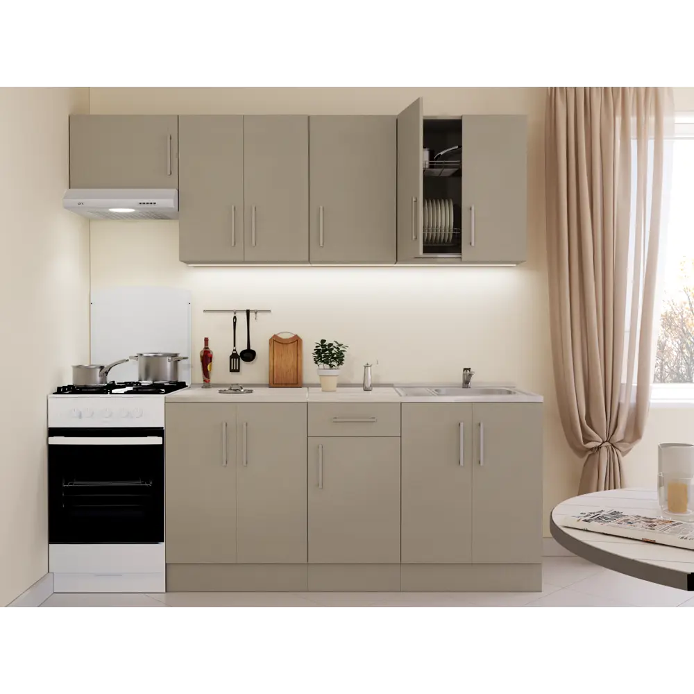 Напольный шкаф Шенилл 60x80x85.2 см ЛДСП цвет серый Santreyd STLM-2180182 - Вид №9