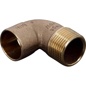 Отвод пайка 90° Viega наружная резьба 28 ммx1" медь 149970