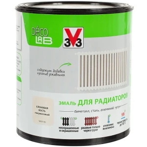 Краска для радиаторов V33 Decolab цвет слоновая кость 0.5 л 18464954 STLM-2051562