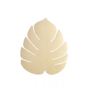 990088 HIPPO gold подстановочная салфетка лист монстеры 26х22 см, толщина 1,6мм;LIND DNA