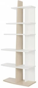 GAUTIER Открытый книжный шкаф из ясеня и белого меламина Mistral 1a16320