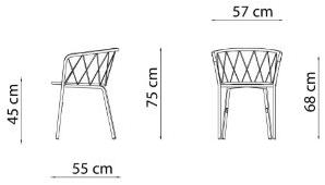 Vermobil Штабелируемый металлический садовый стул с подлокотниками Desiree De301 - Вид №13