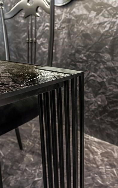 MOMENTI Стол обеденный из металла The black attitude sun-id-1481486 - Вид №2