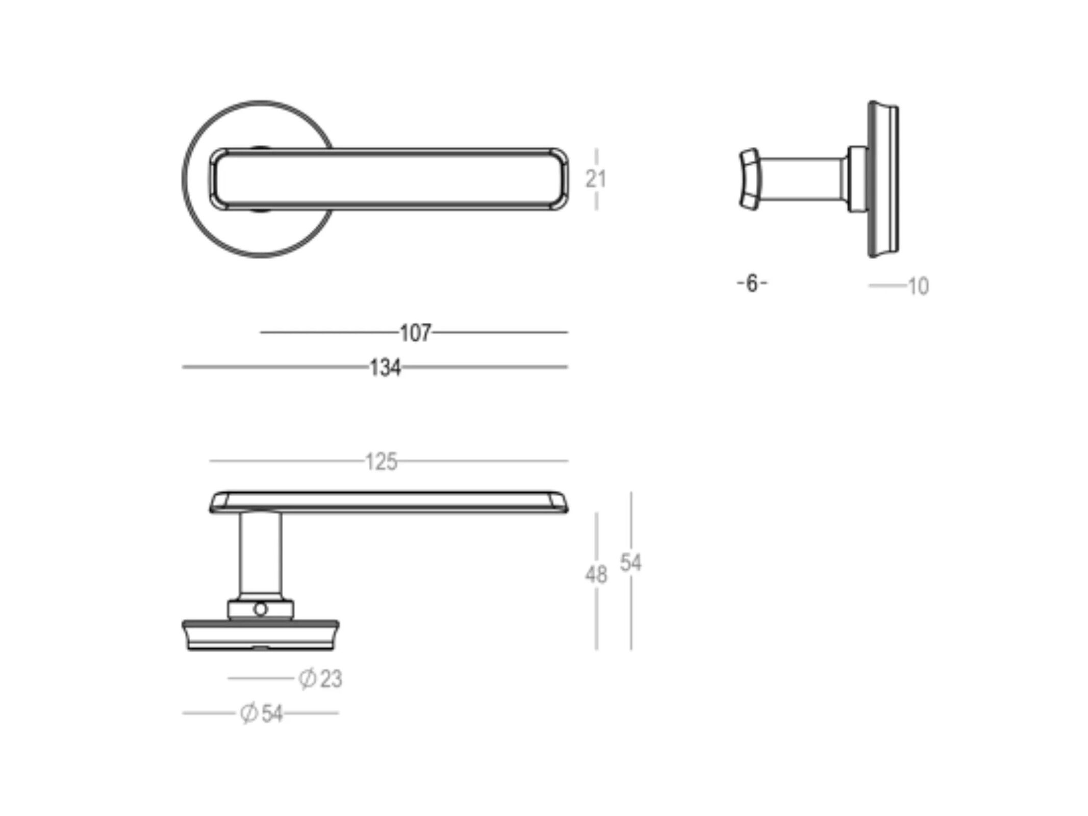 Латунная ручка Quincalux PARIS ARCH-00136542 - Вид №5