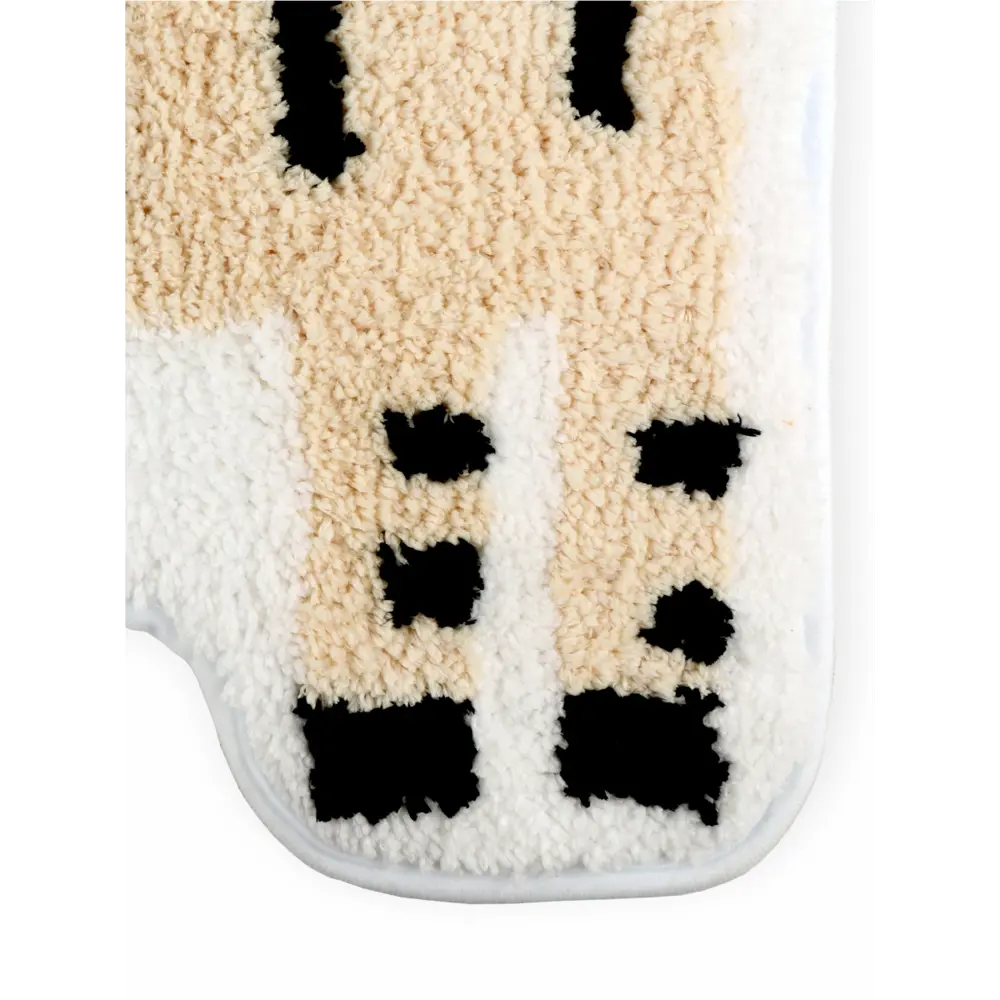 Ковер саванна микрофибра 50x80 см черно-белый Santreyd STLM-2019197 - Вид №3