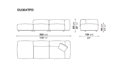 Модульный тканевый диван B&B Italia Dambo ARCH-00043318 - Вид №7