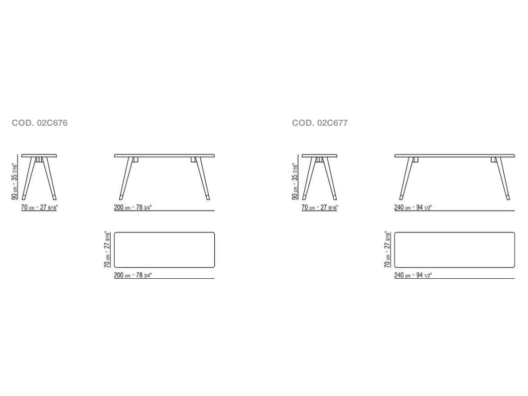 Деревянная прямоугольная консоль Flexform Адлер ARCH-00146506 - Вид №2