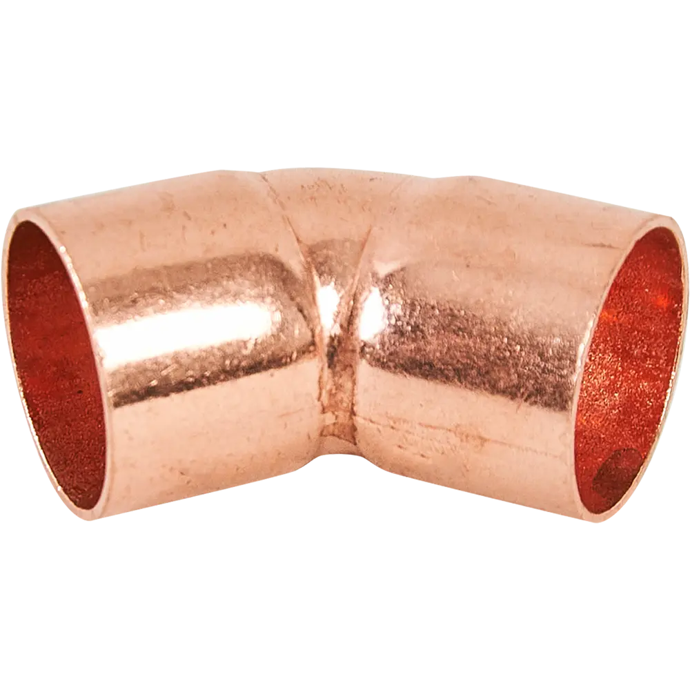 Угол двухраструбный Hailiang ø15/45° мм медь STLM-2187015