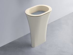 AMLA65-LN+AMPILO-BR+AMCOLO-TL Раковина Amedeo Ovale отдельностоящая cielo Enjoy + Amedeo