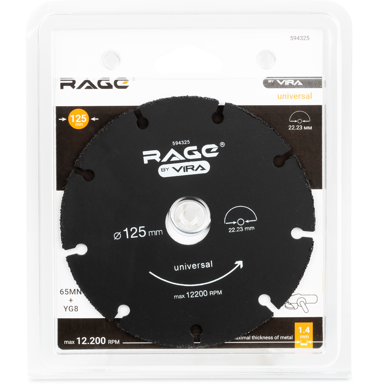 Универсальный отрезной диск VIRA Rage для УШМ 125 мм 83624083 STLM-0042918 - Вид №1