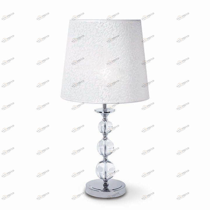 Настольная лампа дизайнерская Hurts Step TL1 Big IDEAL LUX ИНТЕРЬЕРНЫЕ 080797 Белый;прозрачный 