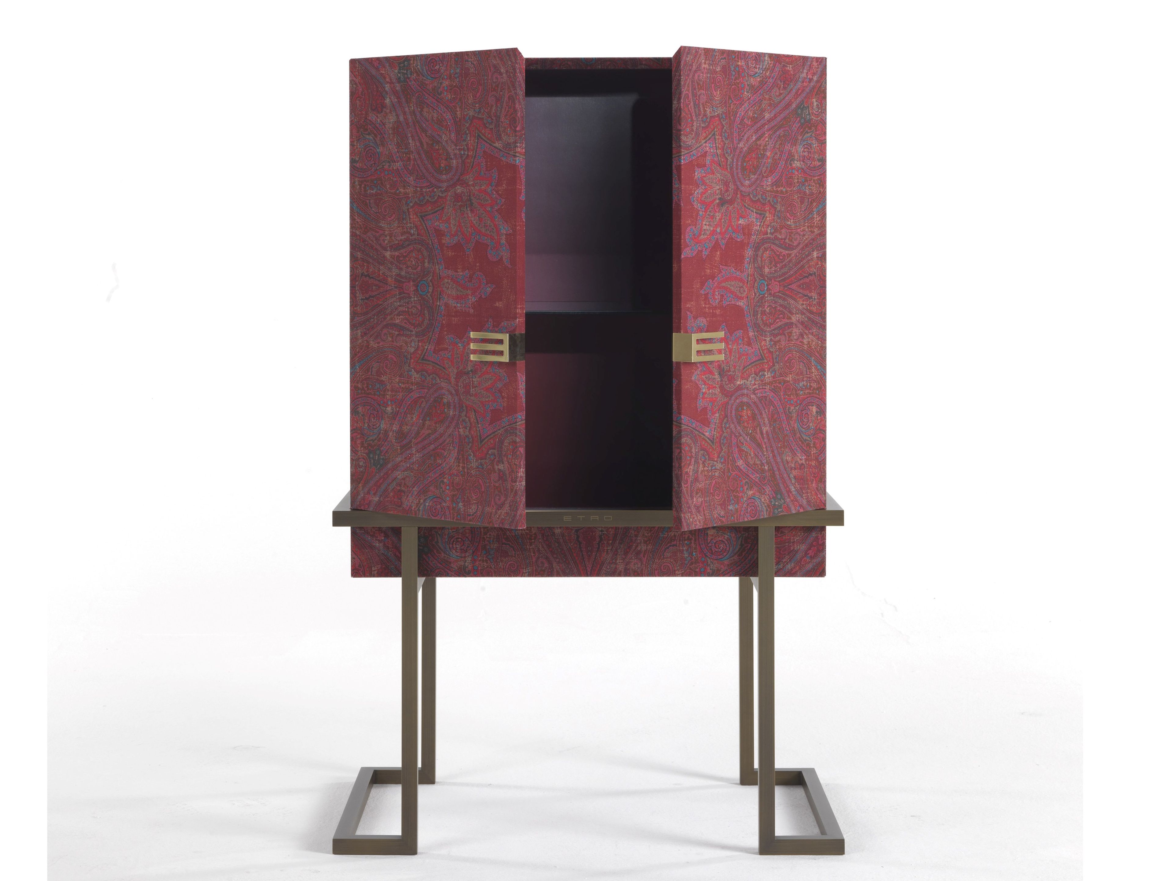 Шкаф с распашными дверцами из металла и ткани ETRO Home Interiors Калькутта ARCH-00125725 - Вид №2