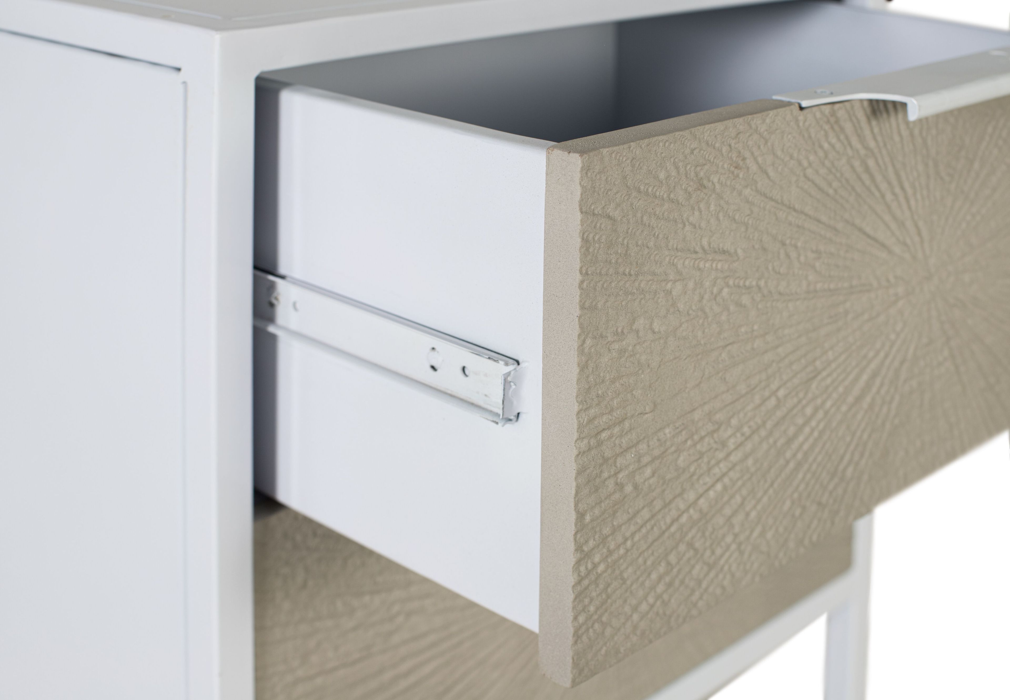 Прямоугольная металлическая прикроватная тумбочка с ящиками Giner y Colomer 1421 ARCH-00047553 - Вид №2