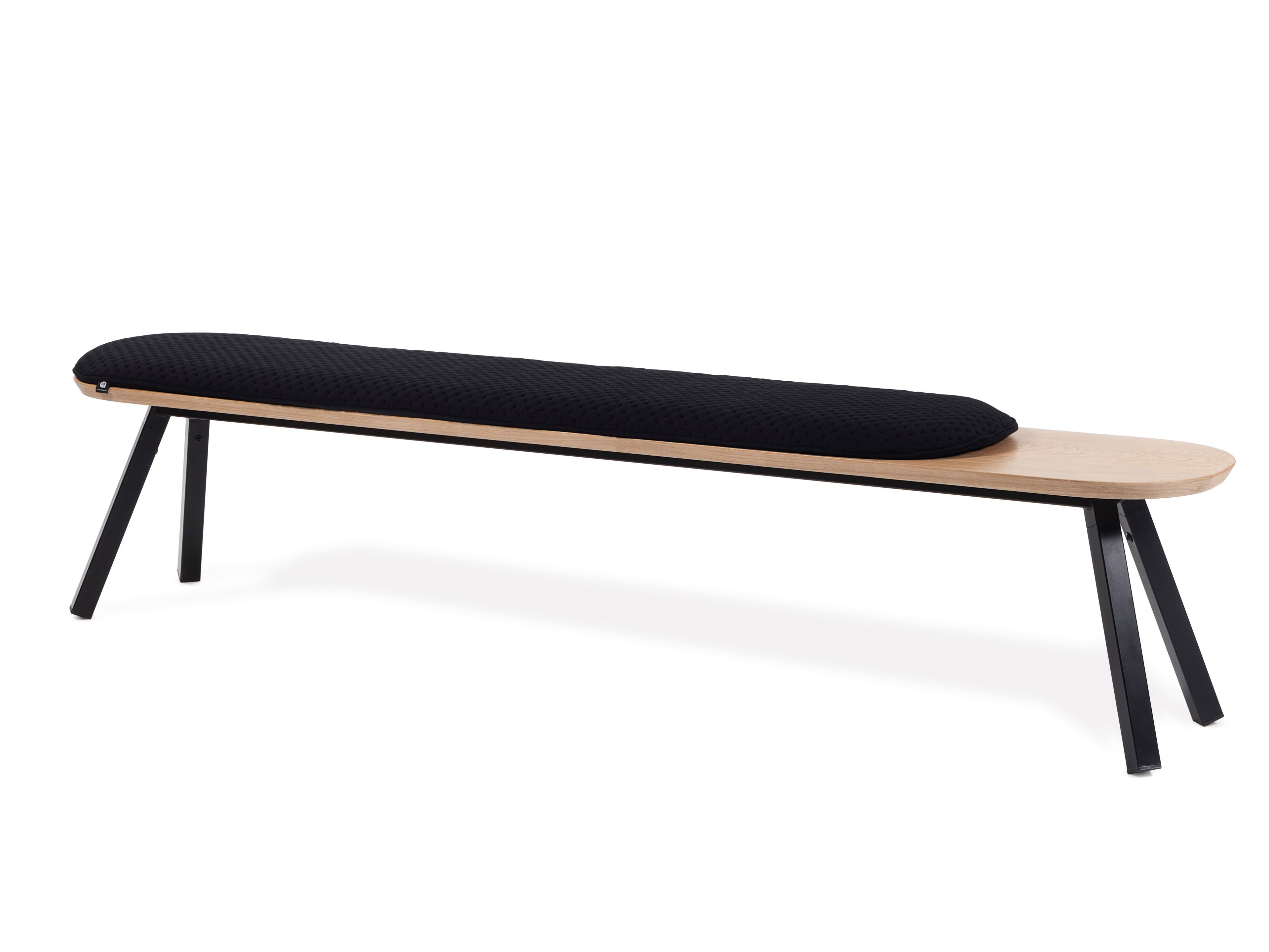 Дубовая скамья с окрашенной стальной основой RS Barcelona YOU AND ME ARCH-00051992 - Вид №18