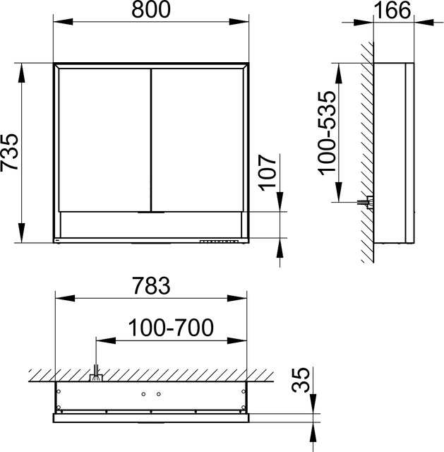 14302171303 Зеркальный шкаф KEUCO Royal Lumos - Вид №2