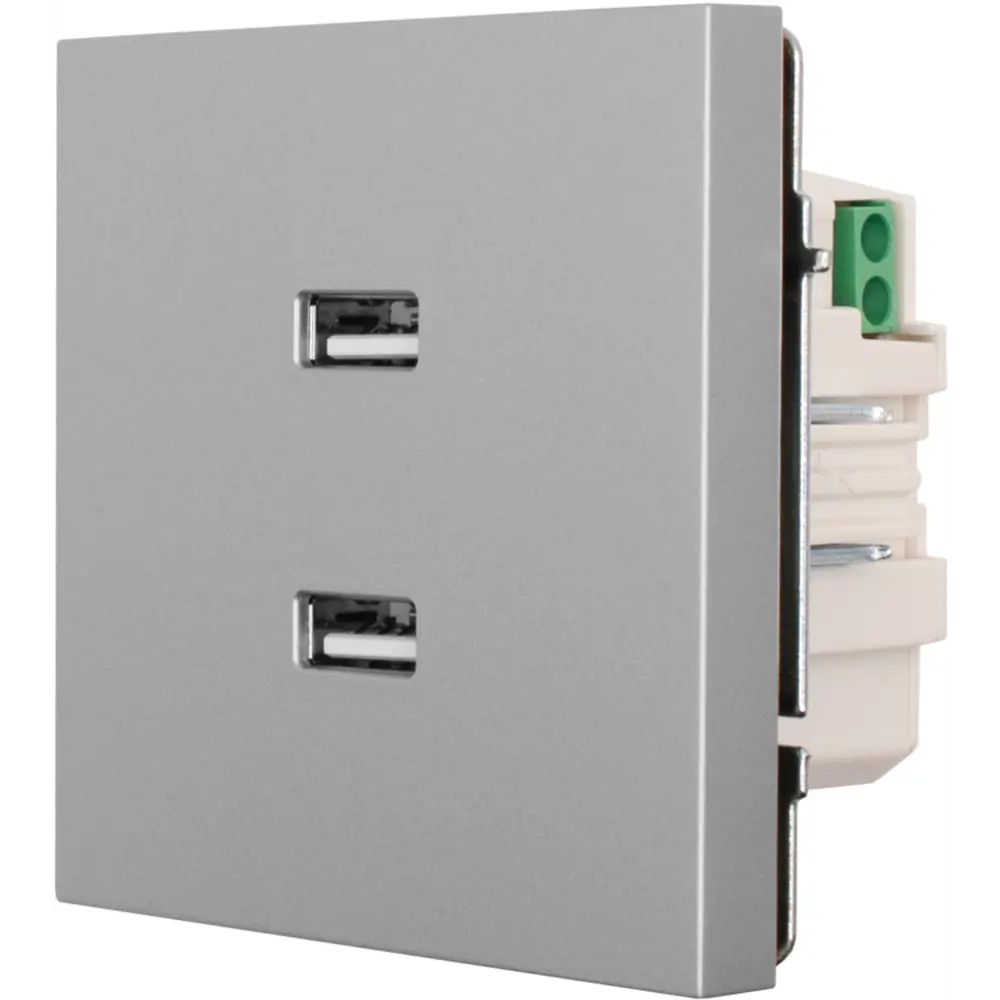 Розетка Lezard Zima с двумя USB-портами для быстрой зарядки 89398395 STLM-1576773 - Вид №1