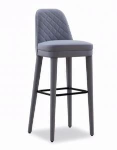 Tonon Высокий кожаный табурет со спинкой Signatures