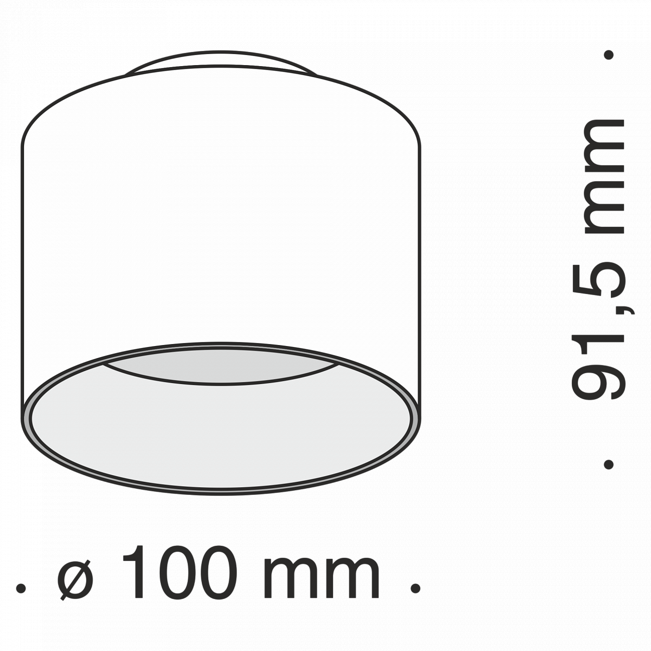 Спот потолочный с подсветкой 10 см белый Planet C009CW-L12W TECHNICAL CEILING & WALL 00-3956998 Белый  - Вид №2