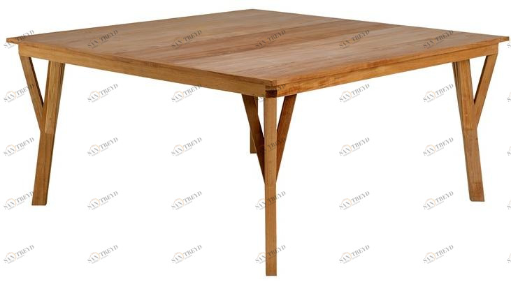 Unopiù Квадратный стол из тика Synthesis Tasyqu