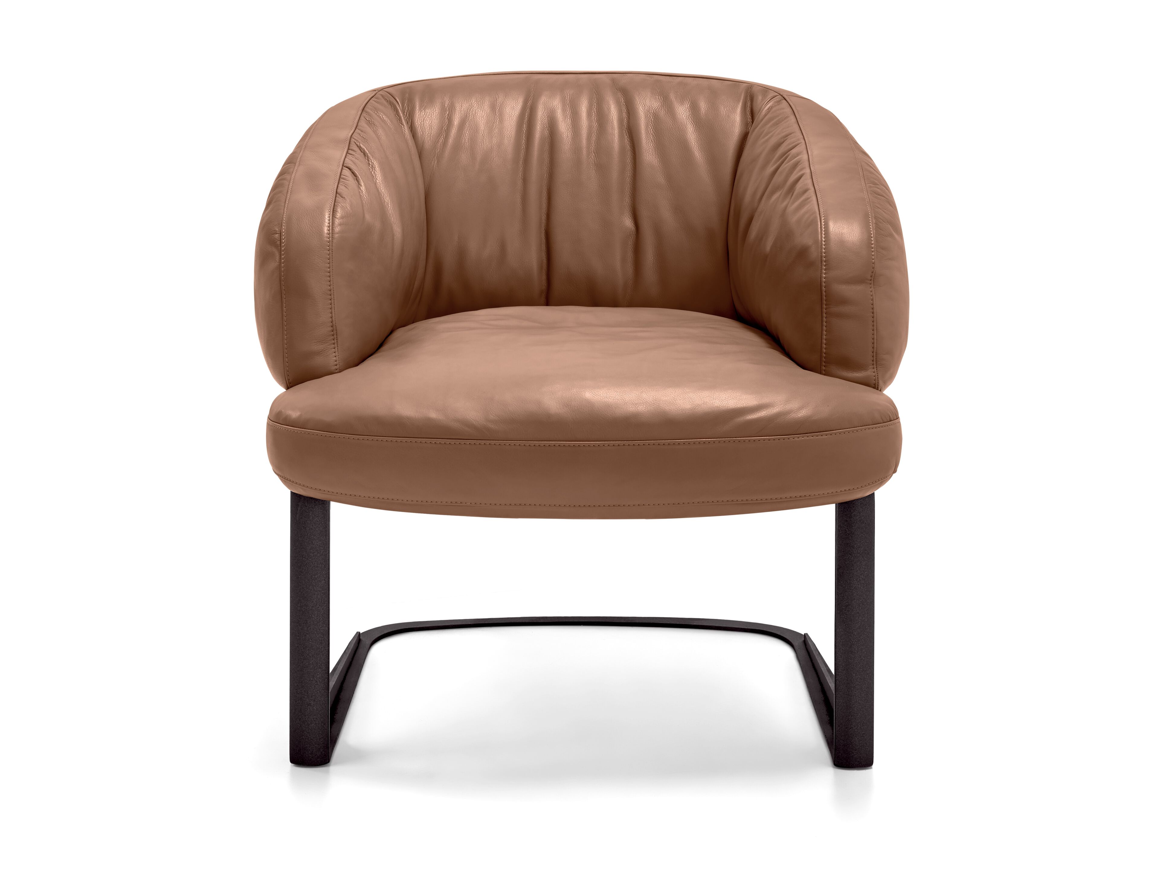 Кожаное консольное кресло с подлокотниками Arketipo WARREN LIVING ARCH-00054145 - Вид №1