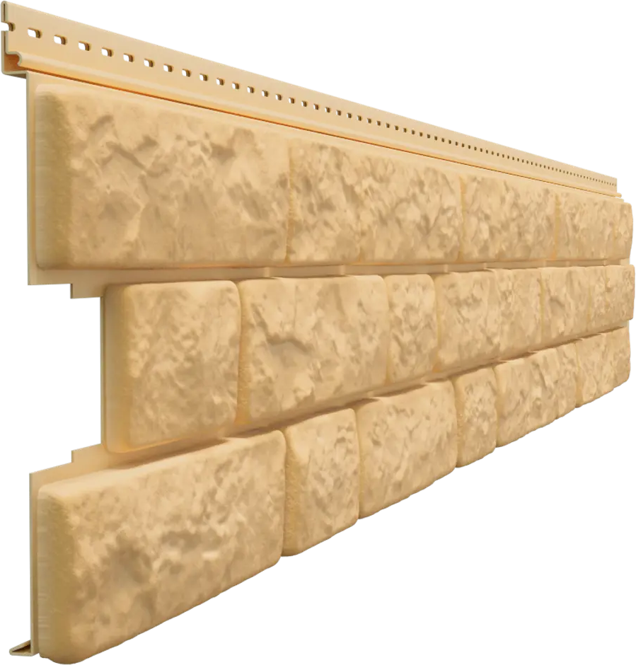 88292073 Сайдинг виниловый Döcke Bergart Камень 1.8 м Кешью 0.52 м² STLM-0077325