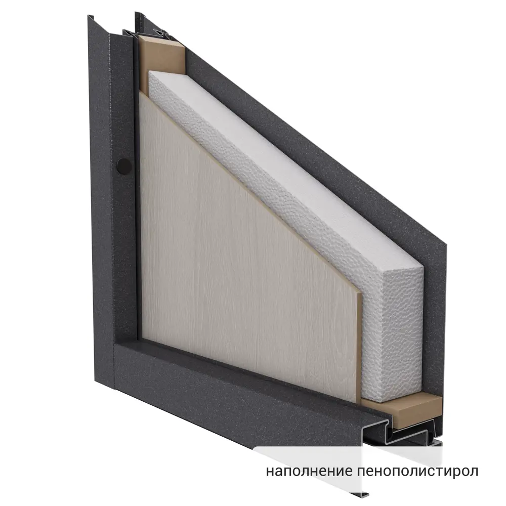 Дверь входная металлическая Берн 2 960 мм левая цвет белое дерево TOREX STLM-2044846 - Вид №12