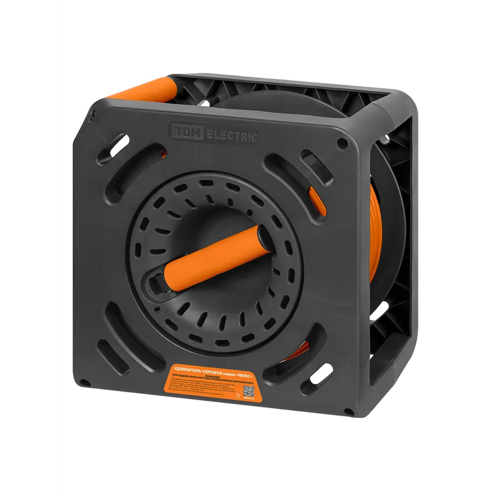 Удлинитель на катушке TDM Electric Люкс 4 розетки с заземлением ПВС 3x1.5 мм 20 м STLM-2192353 - Вид №1